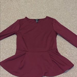 Wine red shirt